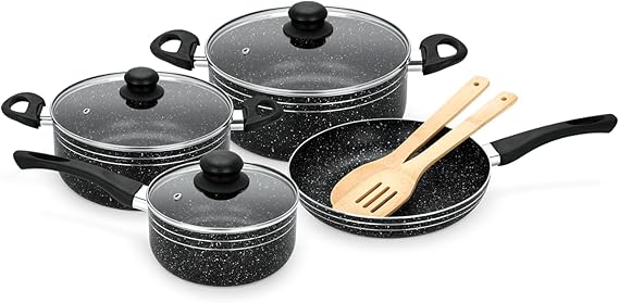 Royalford 9pcs Ritz Plus Cookware Set